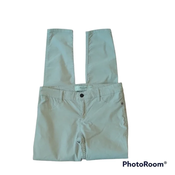 Abercrombie & Fitch Skinny Jeans Beige Sz 2 W26 - Picture 1 of 8